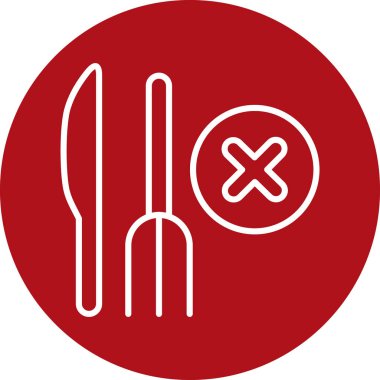 Gıda simgesinin vektör illüstrasyonu