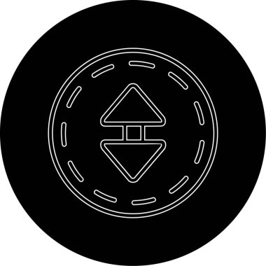 Yiyecek ve içecek ikonunun vektör illüstrasyonu