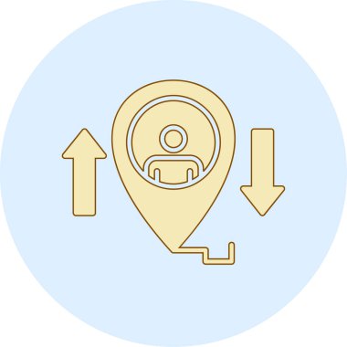 konum. Web simgesi basit illüstrasyon