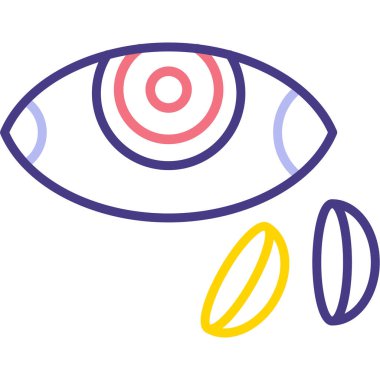 Göz simgesi vektör illüstrasyonu