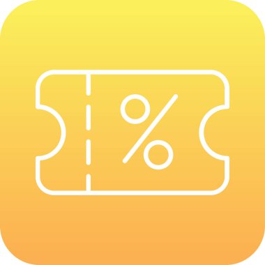 İndirim simgesi vektör illüstrasyonu