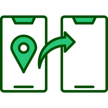 ok simgesi ile harita işaretleyici