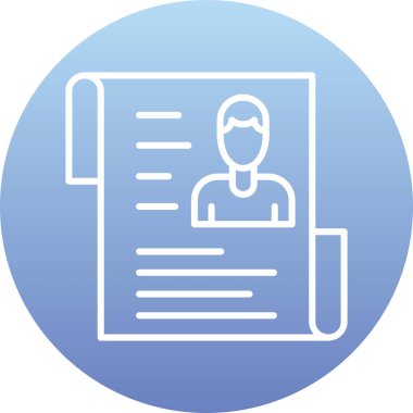 Belge simgesinin vektör illüstrasyonu