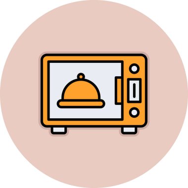 Fırın. Web simgesi vektör illüstrasyonu