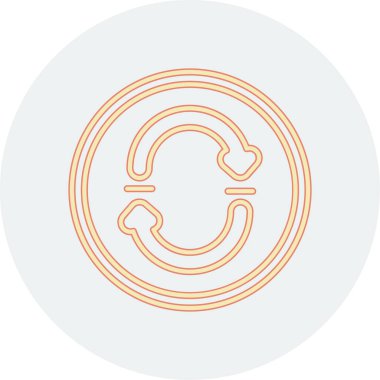 Benzersiz dairesel vektör simgesi