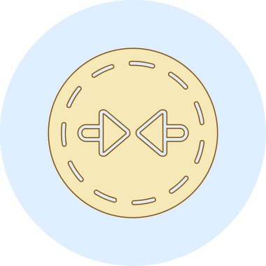 Çöreğin basit vektör çizimi