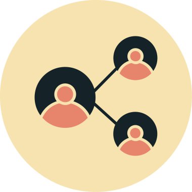 Bağlantı simgesi, vektör illüstrasyonu