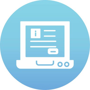 Modern bilgisayar simgesinin vektör illüstrasyonu