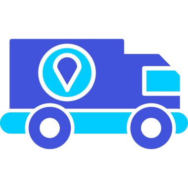 Beyaz arkaplanda izole edilmiş basit bir araba simgesi. taşıyıcı sembolü illüstrasyonu