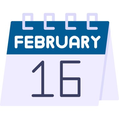 Takvim simgesi tasarımı, vektör illüstrasyonu