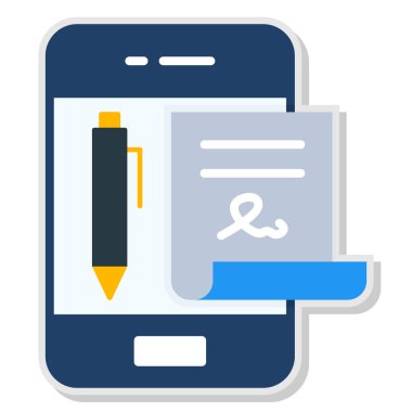 akıllı telefon simgesi vektör illüstrasyonu