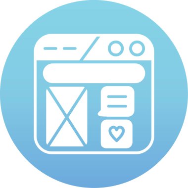 Fırın simgesi, vektör çizimi