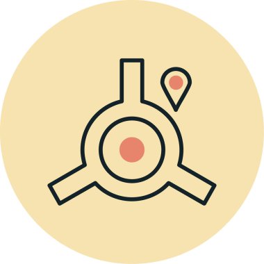 Modern bir simgenin vektör illüstrasyonu