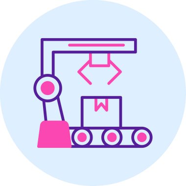 Robot simgesinin vektör illüstrasyonu