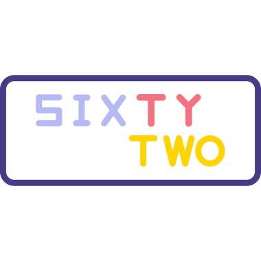 6 numaralı simge tasarımı. vektör illüstrasyonu