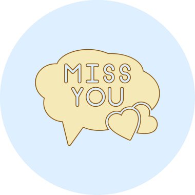 Çizgi film çıkartması. Seni özledim.