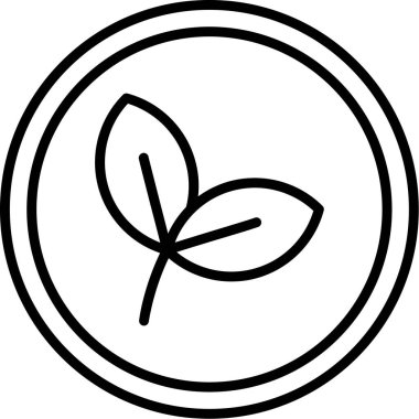 Bir çiçek simgesinin vektör illüstrasyonu