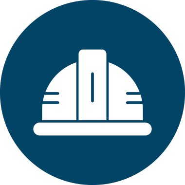 Miğfer. Web simgesi basit illüstrasyon