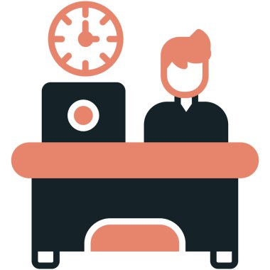 İş adamı sandalyede oturuyor.