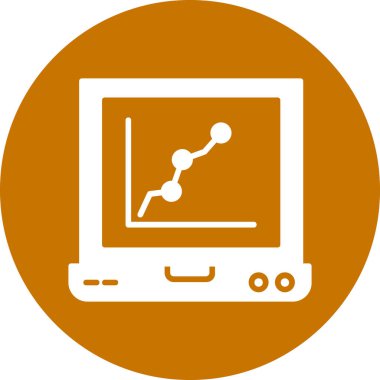 Bir bilgisayar simgesinin vektör illüstrasyonu