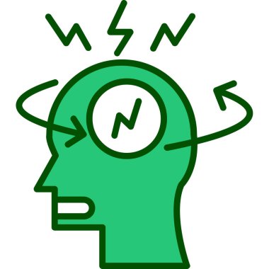 Düşünüyorum. Web simgesi basit illüstrasyon