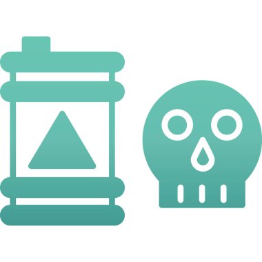 kafatası vektör simgesi kolayca değiştirebilir ya da düzenleyebilir