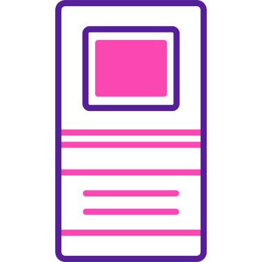 Cep telefonu. Web simgesi basit illüstrasyon