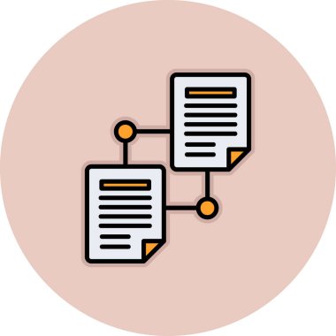 Dosya paylaşımı vektör simgesi