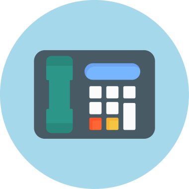 hesap makinesi düz simgesi beyaz arka plan, vektör, illüstrasyon izole