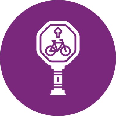 bisiklet ikonu vektör illüstrasyonu