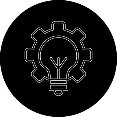 ampul simgesi vektör illüstrasyonu