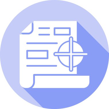 Belge. Web simgesi basit illüstrasyon