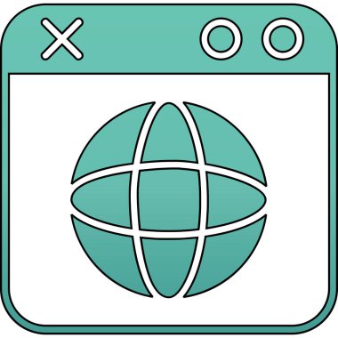 Vektör Gezegen Dünya simgesi