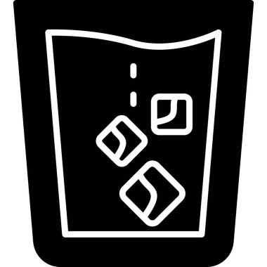 içecek simgesi, vektör illüstrasyonu