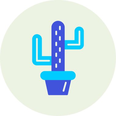 Kaktüs simgesi vektör illüstrasyonu