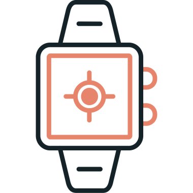 Smartwatch renkli vektör simgesi
