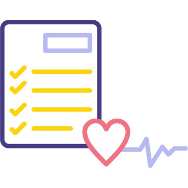 kontrol listesi simgesine sahip tıbbi pano