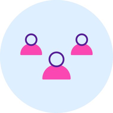 grup insanlarının grup simgesi - ana hatlar biçimi