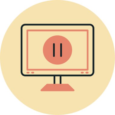 izleyici ikon vektör illüstrasyonu