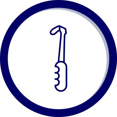 Bir tornavida simgesinin vektör çizimi