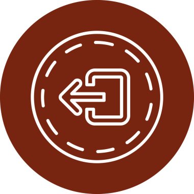 Ok. Web simgesi basit illüstrasyon