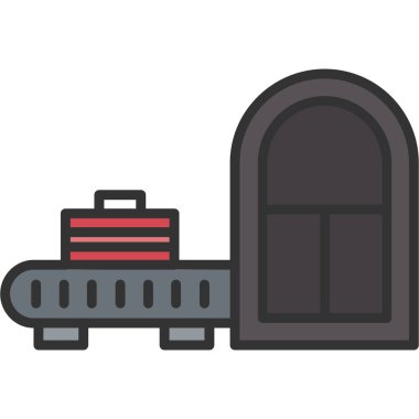 seyahat ve turizm renkli vektör simgesi.