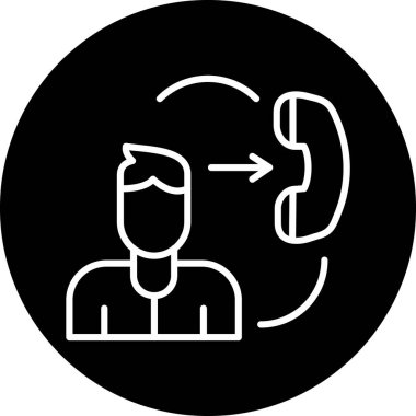 Müşteri Destek kutsal kişilerin resmi, vektör çizim