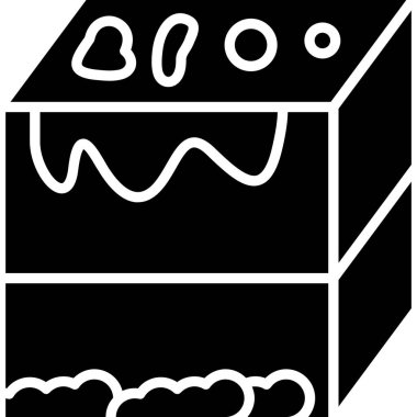 Yemek. Web simgesi basit illüstrasyon