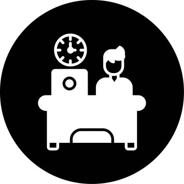 Kişisel ve ticari kullanım için kişisel ofisin 2 simgesi.