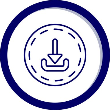 Modern bir simgenin vektör illüstrasyonu