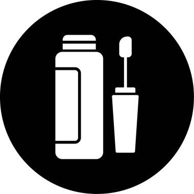 Modern b 'nin vektör illüstrasyonu şişe simgesinden yoksun