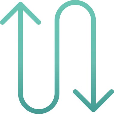 ok ana hatlar biçiminde sağ simge yukarı