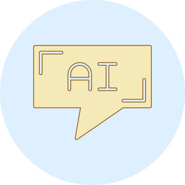 modada izole edilmiş arkaplanda ai simgesi