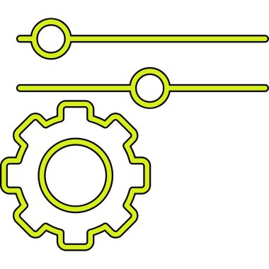 Modern dişlilerin vektör illüstrasyonu